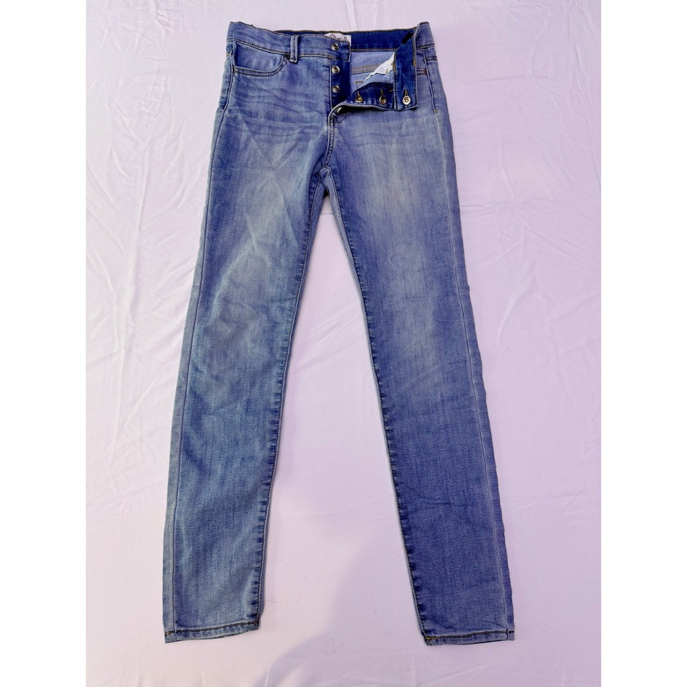 Jordache Kids Super Skinny Jeans Light‎ Wash Blue Button Fly Size 16 Slim
